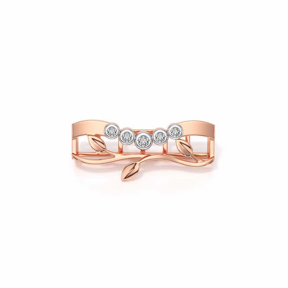 Vines Silver Watch Band - Rose Gold - Image 2