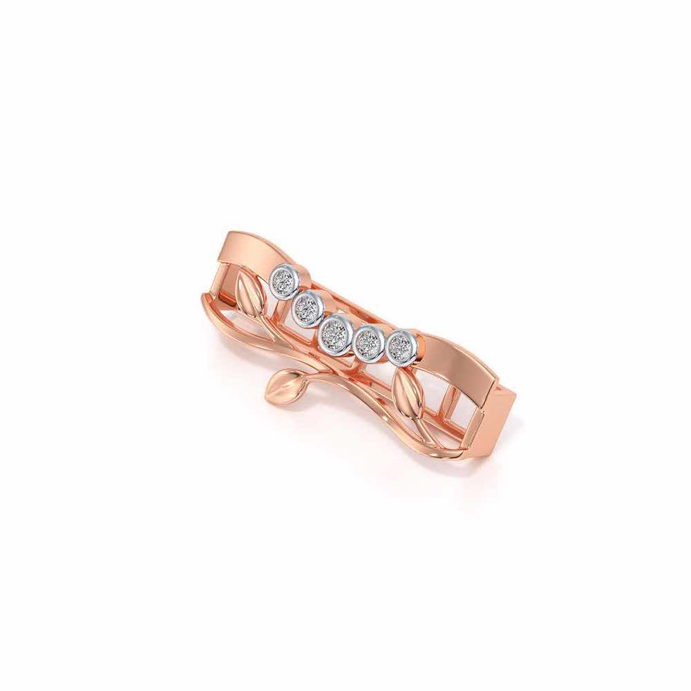 Vines Silver Watch Band - Rose Gold - Image 3