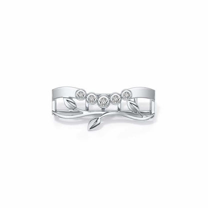 Vines Silver Watch Band - White Gold - Image 2
