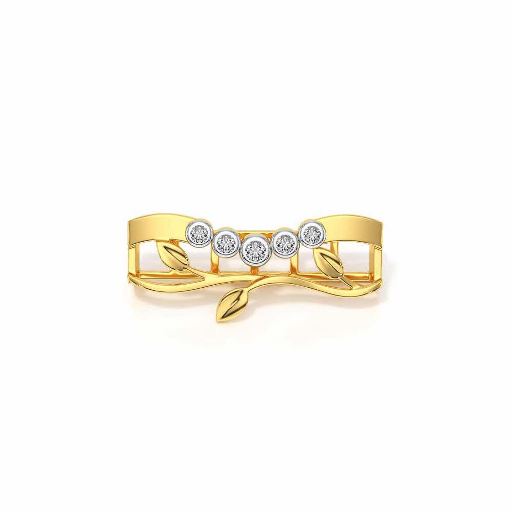 Vines Silver Watch Band - Yellow Gold - Image 2