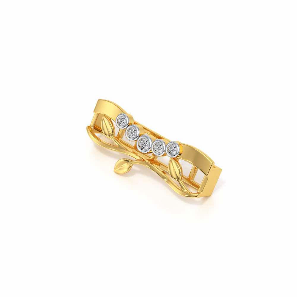 Vines Silver Watch Band - Yellow Gold - Image 3