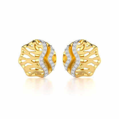 Vineyard Serenade Silver Earrings - Yellow Gold - Image 1