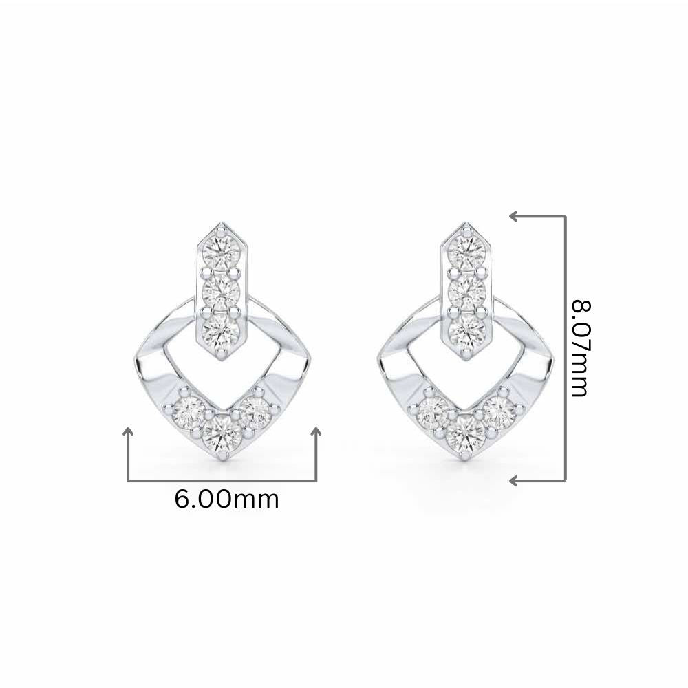 Vintage Chic Silver Earrings - White Gold - Image 2