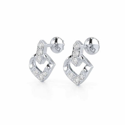 Vintage Chic Silver Earrings - White Gold - Image 3