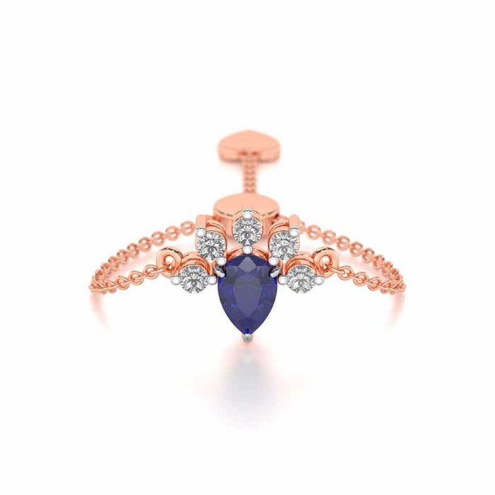 Violet Bask Adjustable Silver Ring - Rose Gold - Image 1