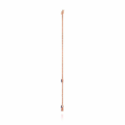 Violet Bask Silver Necklace - Rose Gold - Image 4
