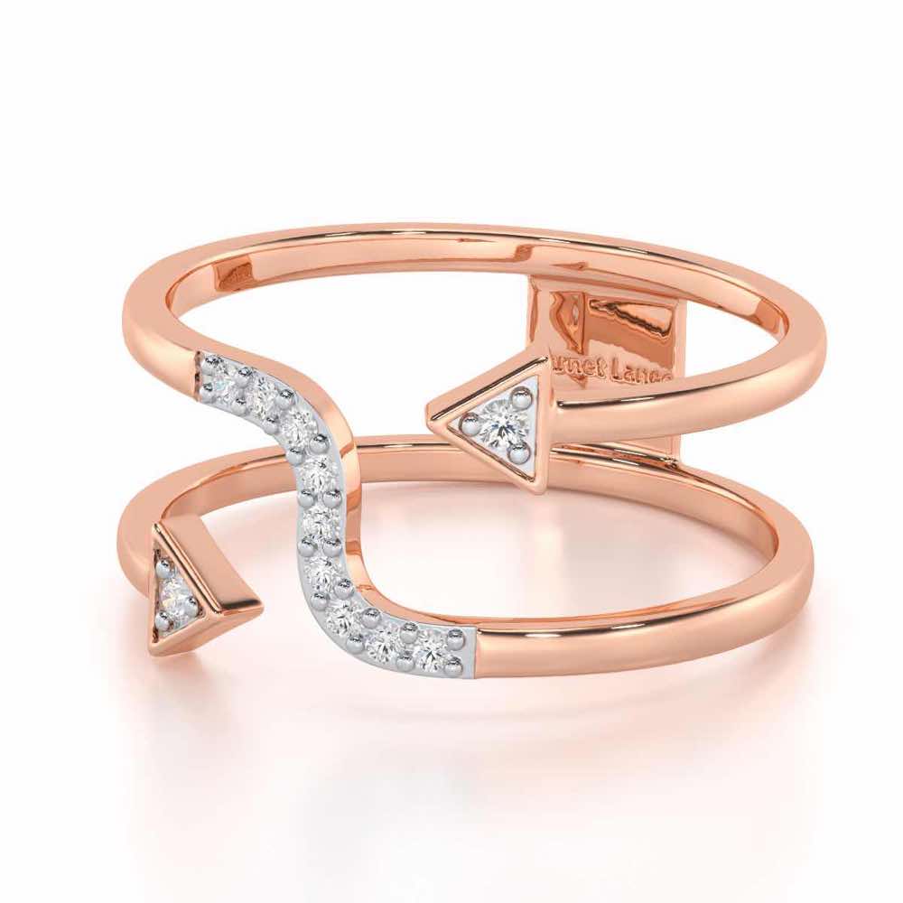 Virtuous Charm Silver Ring - Rose Gold - Image 2