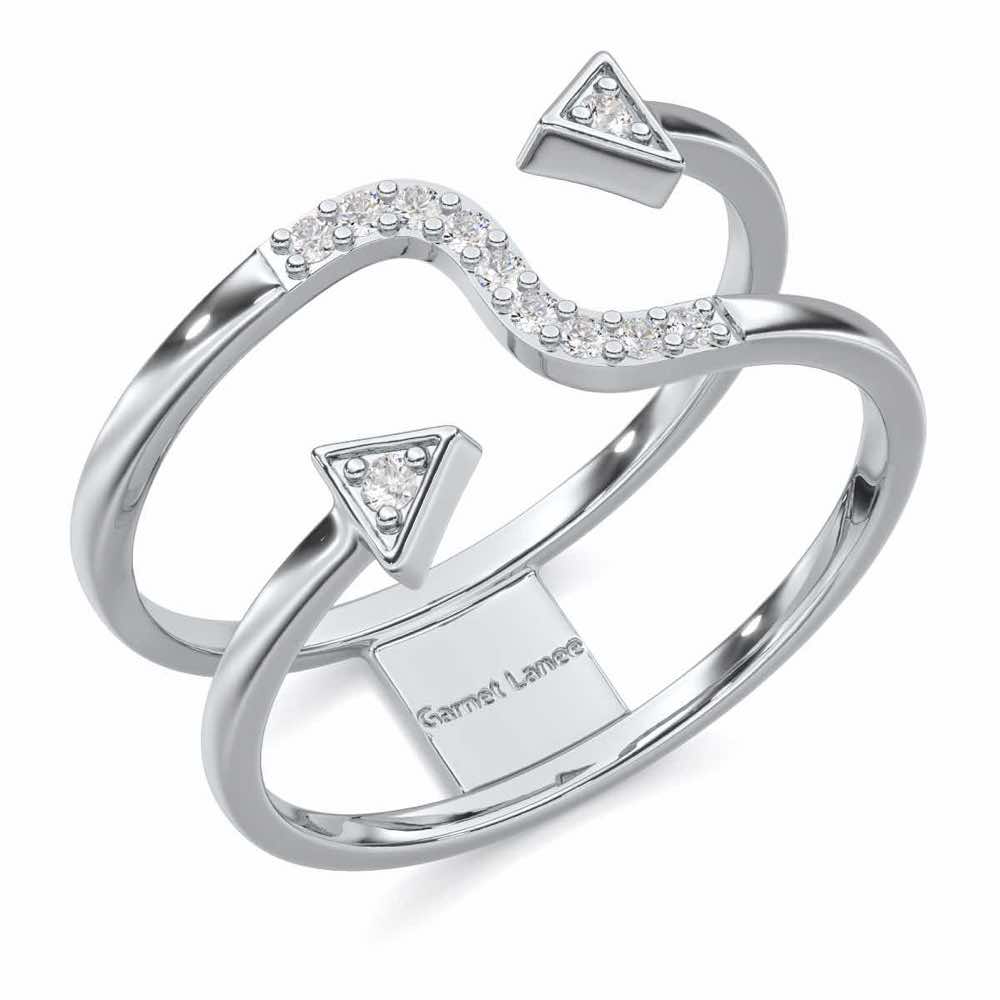 Virtuous Charm Silver Ring - White Gold - Image 1
