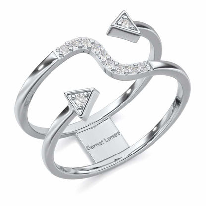 Virtuous Charm Silver Ring - White Gold - Image 1
