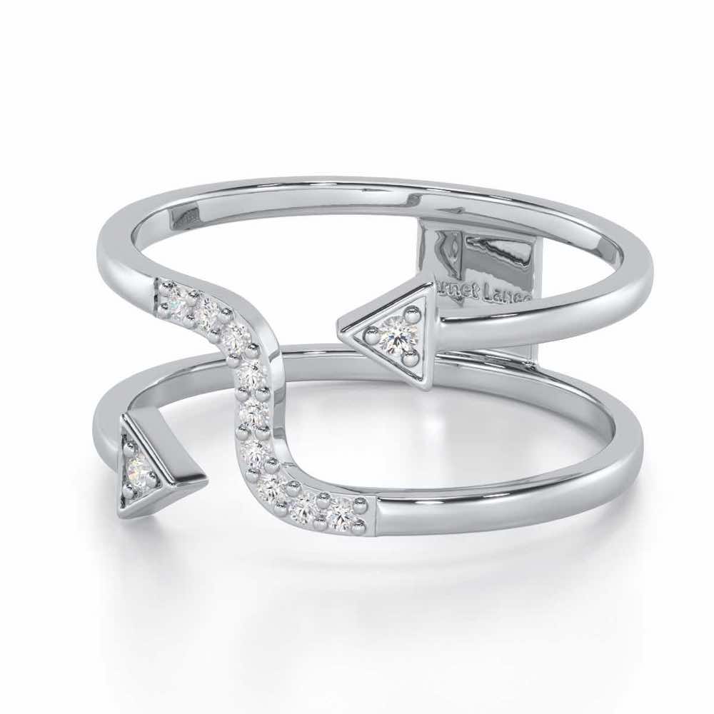 Virtuous Charm Silver Ring - White Gold - Image 2
