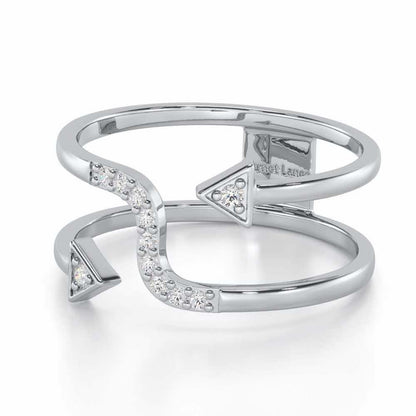 Virtuous Charm Silver Ring - White Gold - Image 2