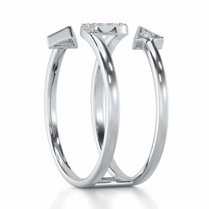 Virtuous Charm Silver Ring - White Gold - Image 3