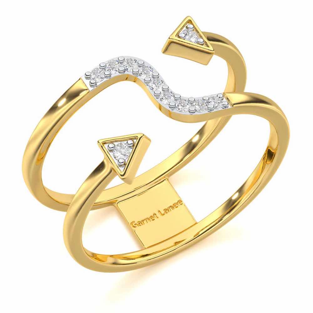 Virtuous Charm Silver Ring - Yellow Gold - Image 1