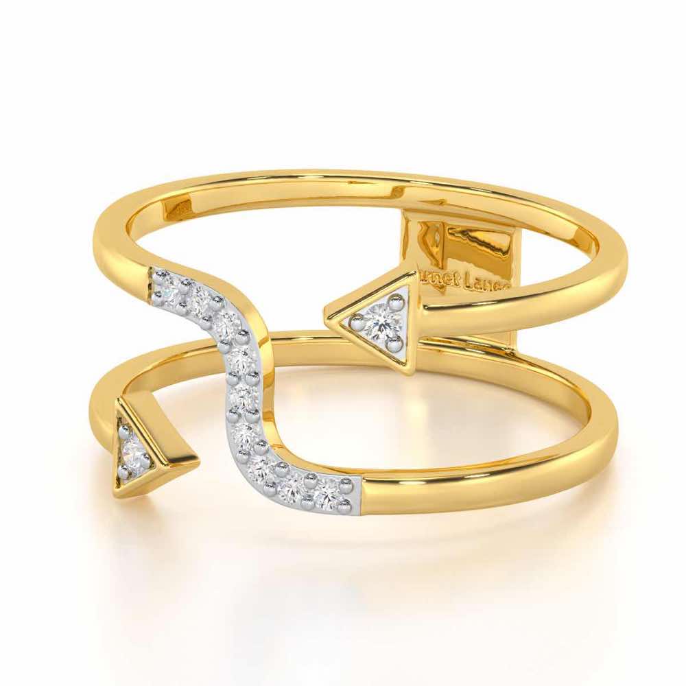 Virtuous Charm Silver Ring - Yellow Gold - Image 2