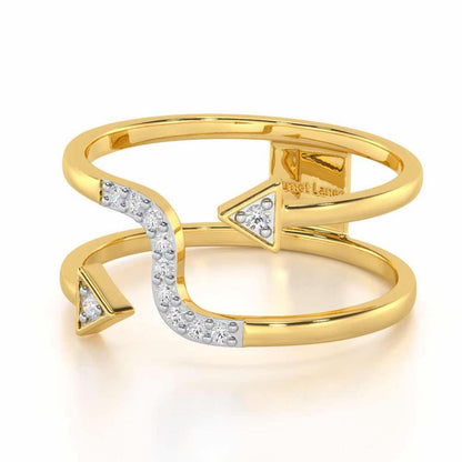 Virtuous Charm Silver Ring - Yellow Gold - Image 2