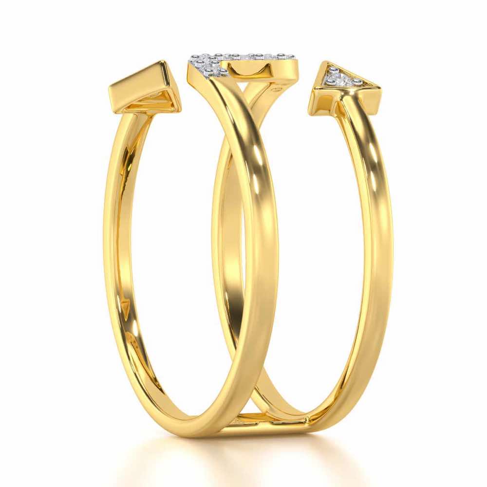 Virtuous Charm Silver Ring - Yellow Gold - Image 3