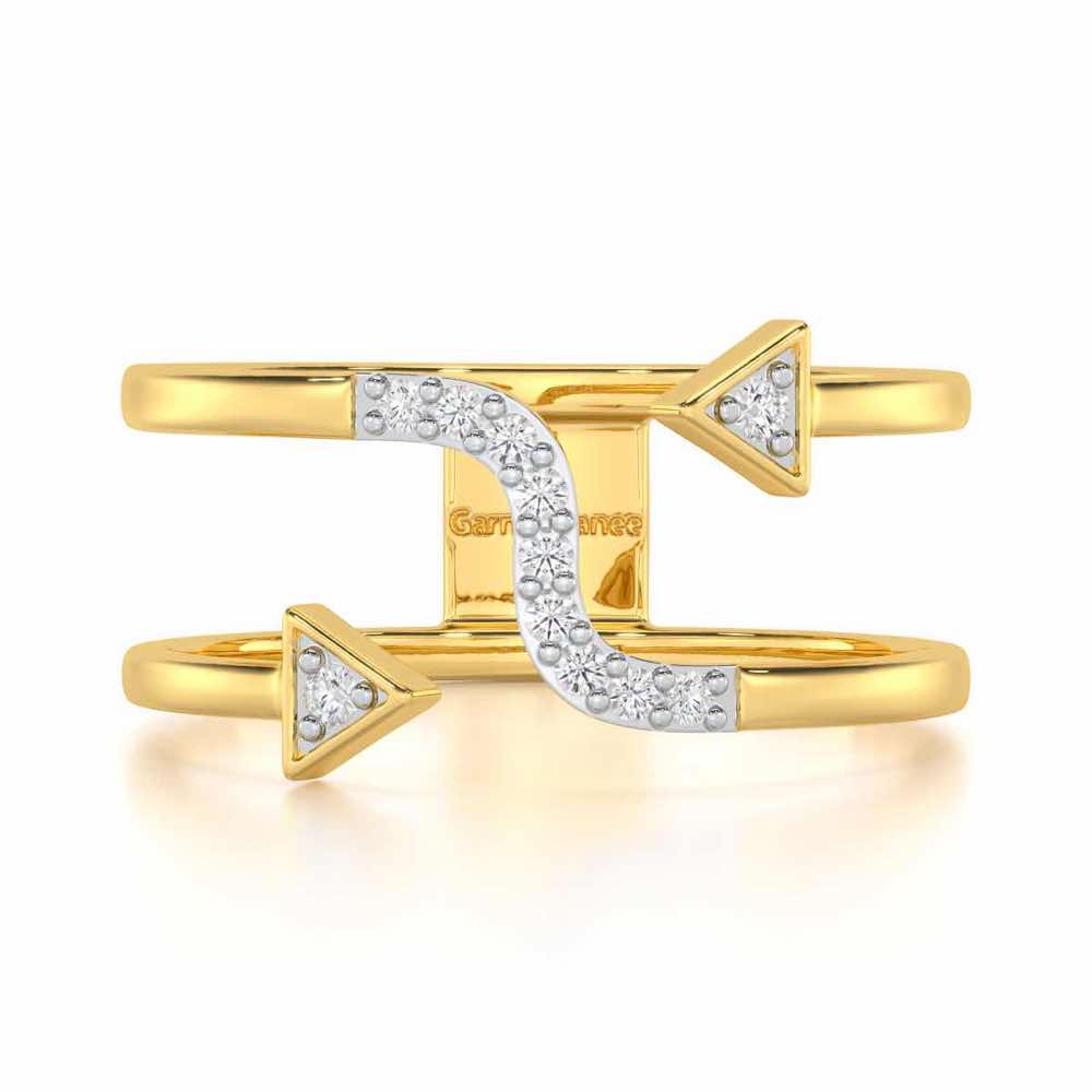 Virtuous Charm Silver Ring - Yellow Gold - Image 4