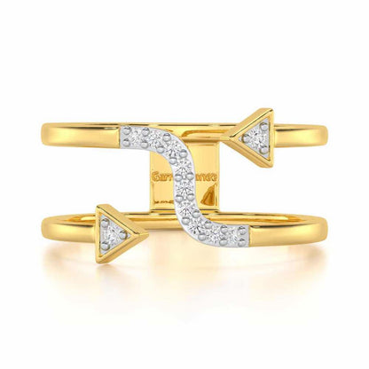 Virtuous Charm Silver Ring - Yellow Gold - Image 4
