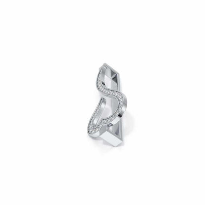 Vision Heart Silver Watch Band - White Gold - Image 4