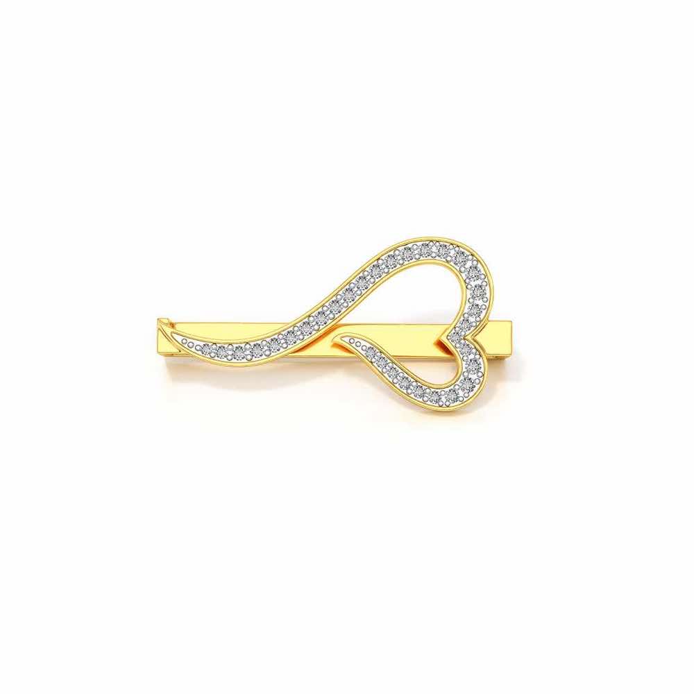 Vision Heart Silver Watch Band - Yellow Gold - Image 2