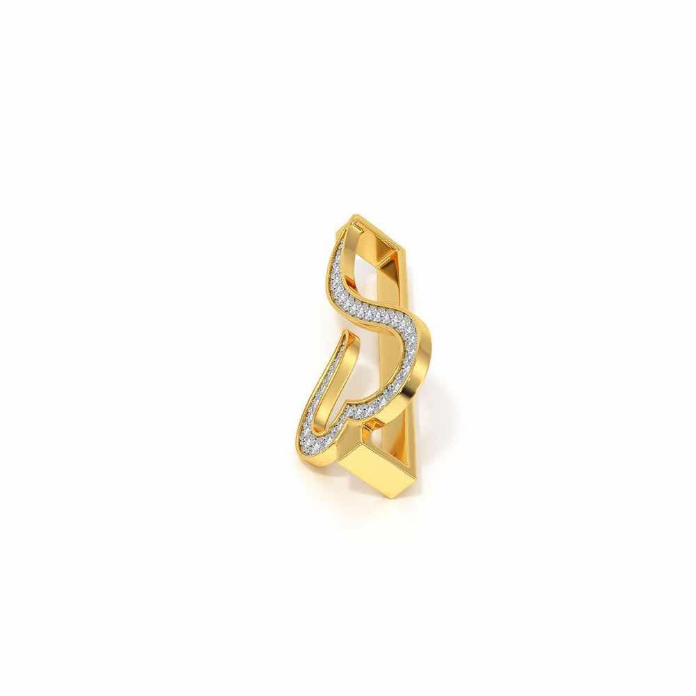 Vision Heart Silver Watch Band - Yellow Gold - Image 4