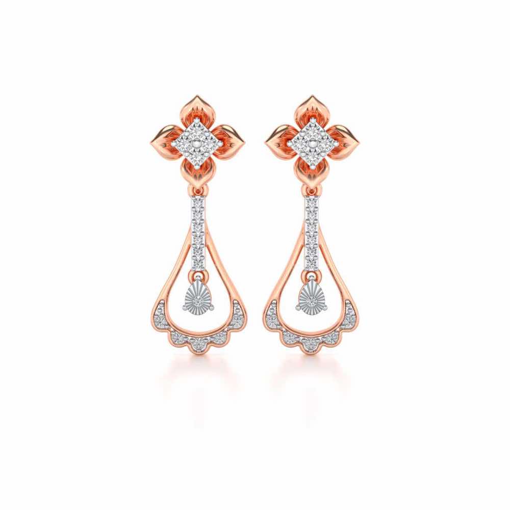 Visionary Drops Earrings - Rose Gold - Image 1