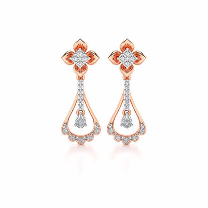Visionary Drops Earrings - Rose Gold - Image 1