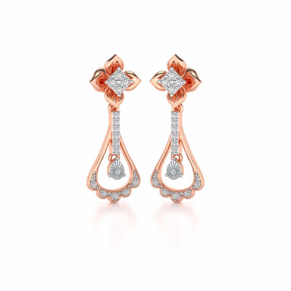 Visionary Drops Earrings - Rose Gold - Image 2