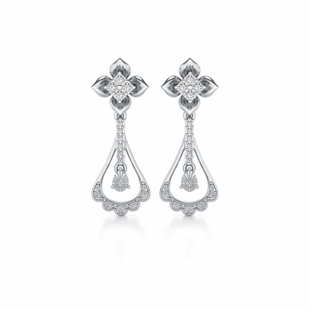 Visionary Drops Earrings - White Gold - Image 1