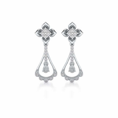 Visionary Drops Earrings - White Gold - Image 1