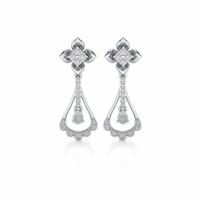 Visionary Drops Earrings - White Gold - Image 1