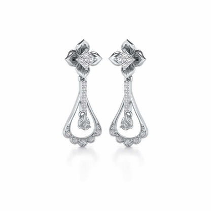 Visionary Drops Earrings - White Gold - Image 2