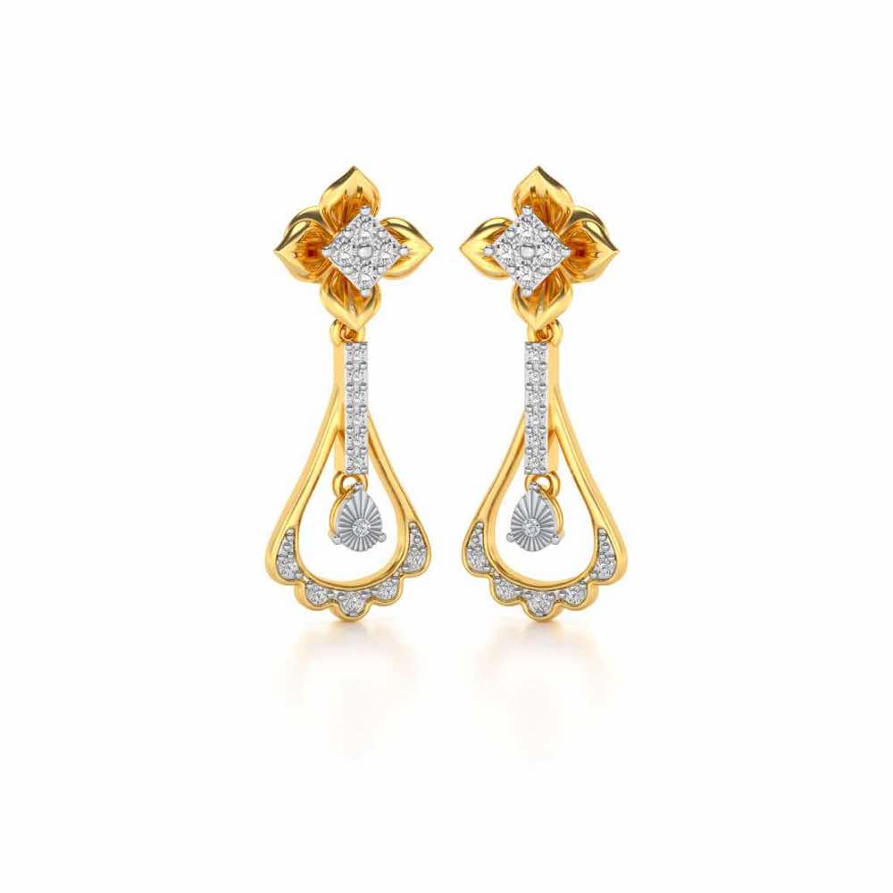 Visionary Drops Earrings - Yellow Gold - Image 2