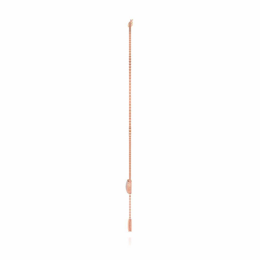 Vivacious Silver Necklace - Rose Gold - Image 4