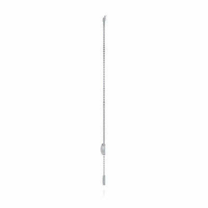 Vivacious Silver Necklace - White Gold - Image 4