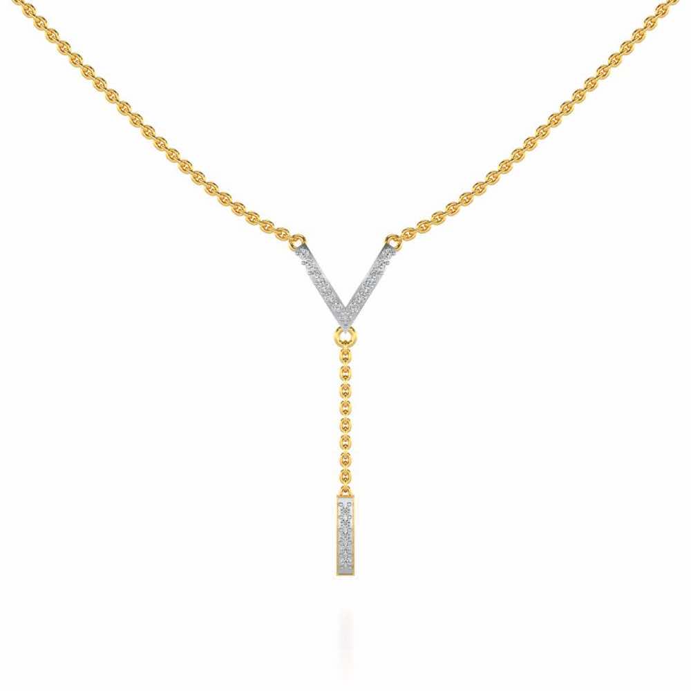 Vivacious Silver Necklace - Yellow Gold - Image 1