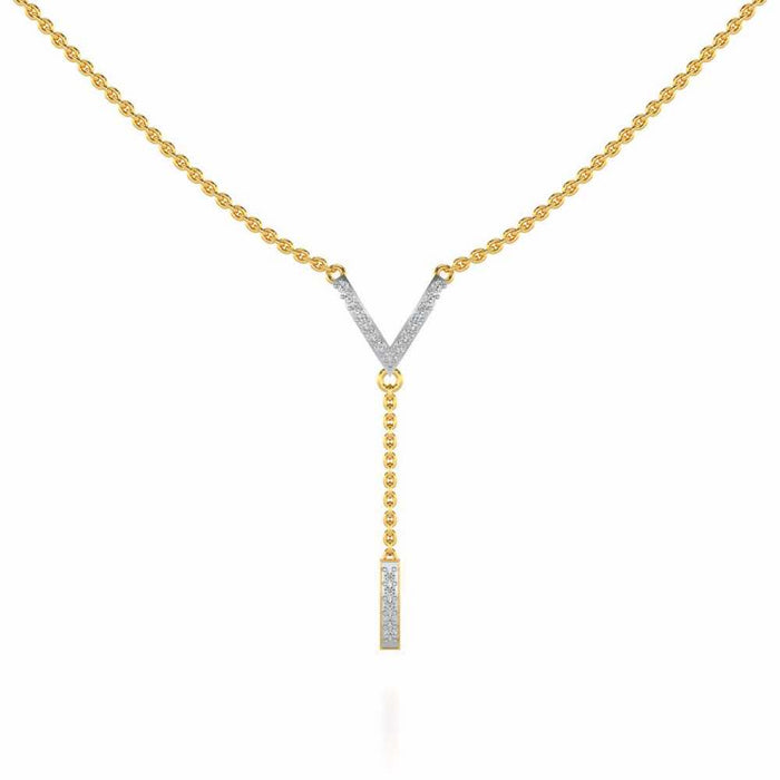 Vivacious Silver Necklace - Yellow Gold - Image 1