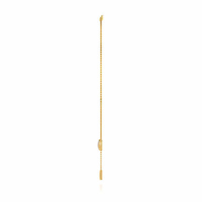 Vivacious Silver Necklace - Yellow Gold - Image 4