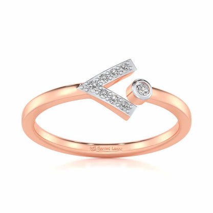 Vivacious Silver Ring - Rose Gold - Image 2