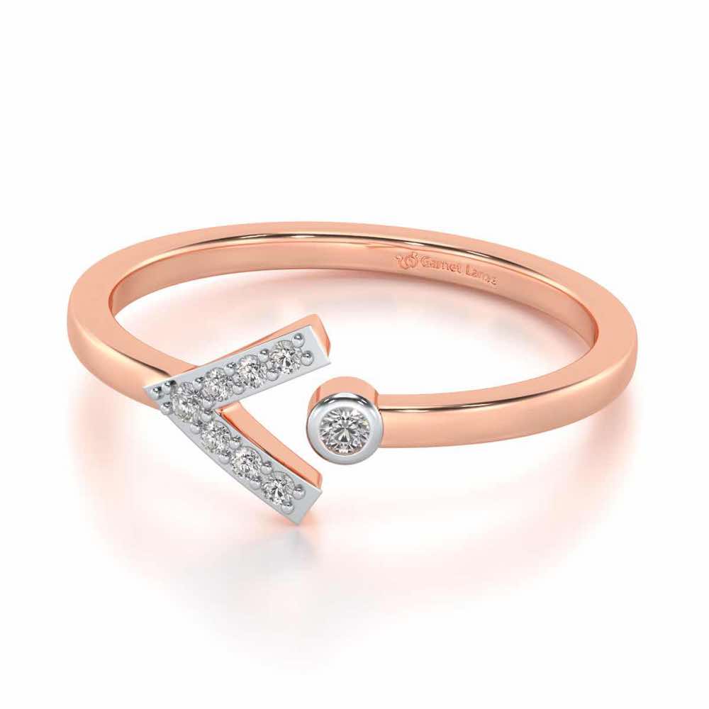 Vivacious Silver Ring - Rose Gold - Image 3