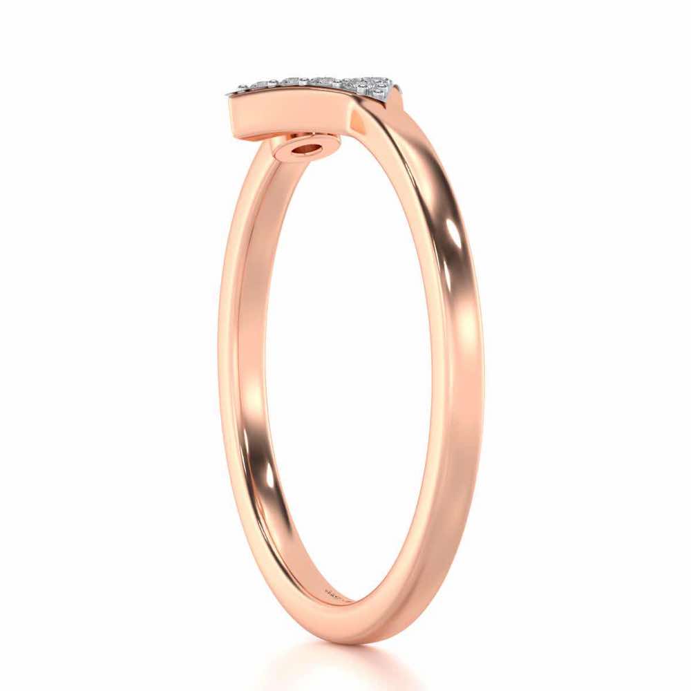 Vivacious Silver Ring - Rose Gold - Image 4