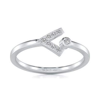 Vivacious Silver Ring - White Gold - Image 2