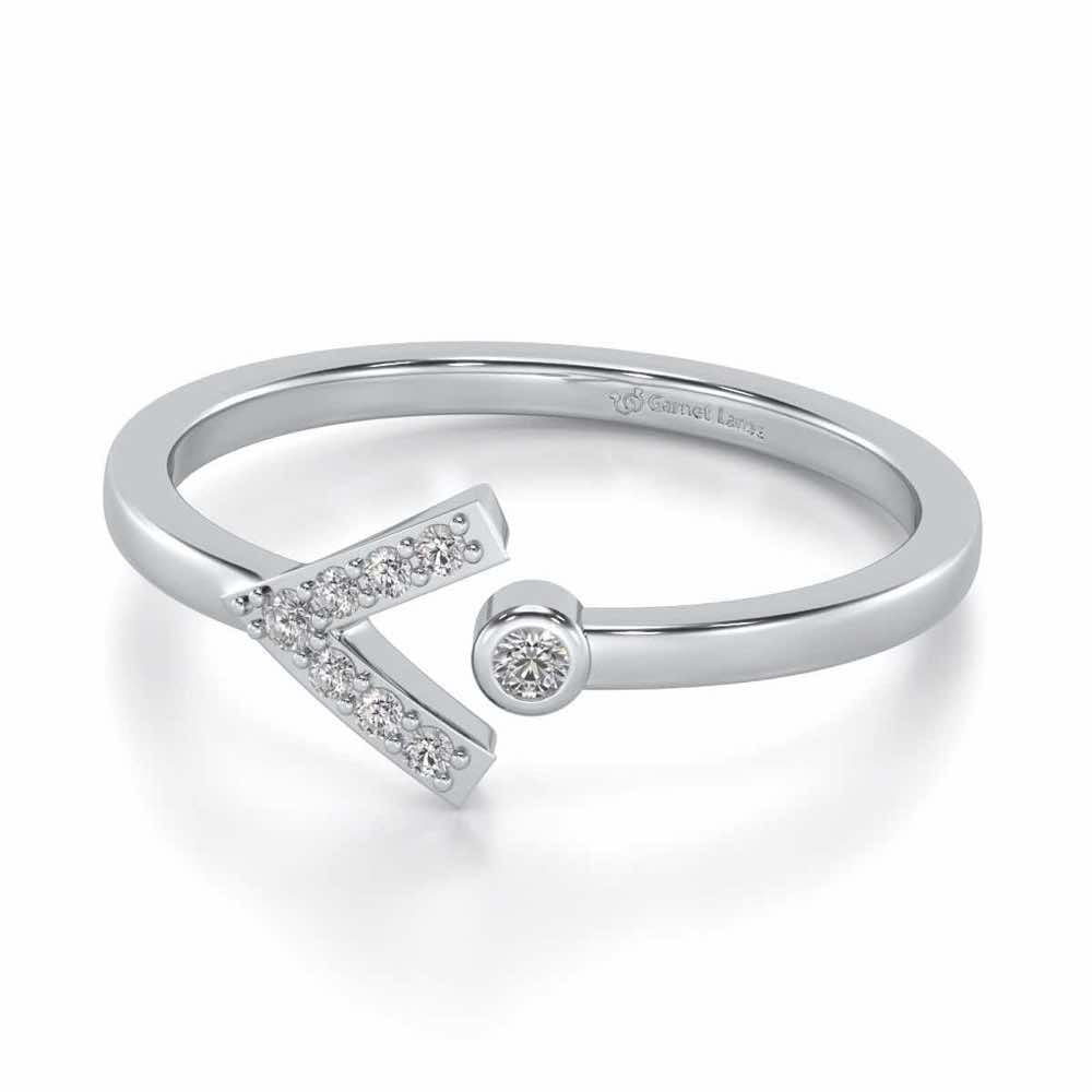 Vivacious Silver Ring - White Gold - Image 3