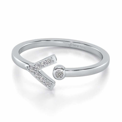 Vivacious Silver Ring - White Gold - Image 3