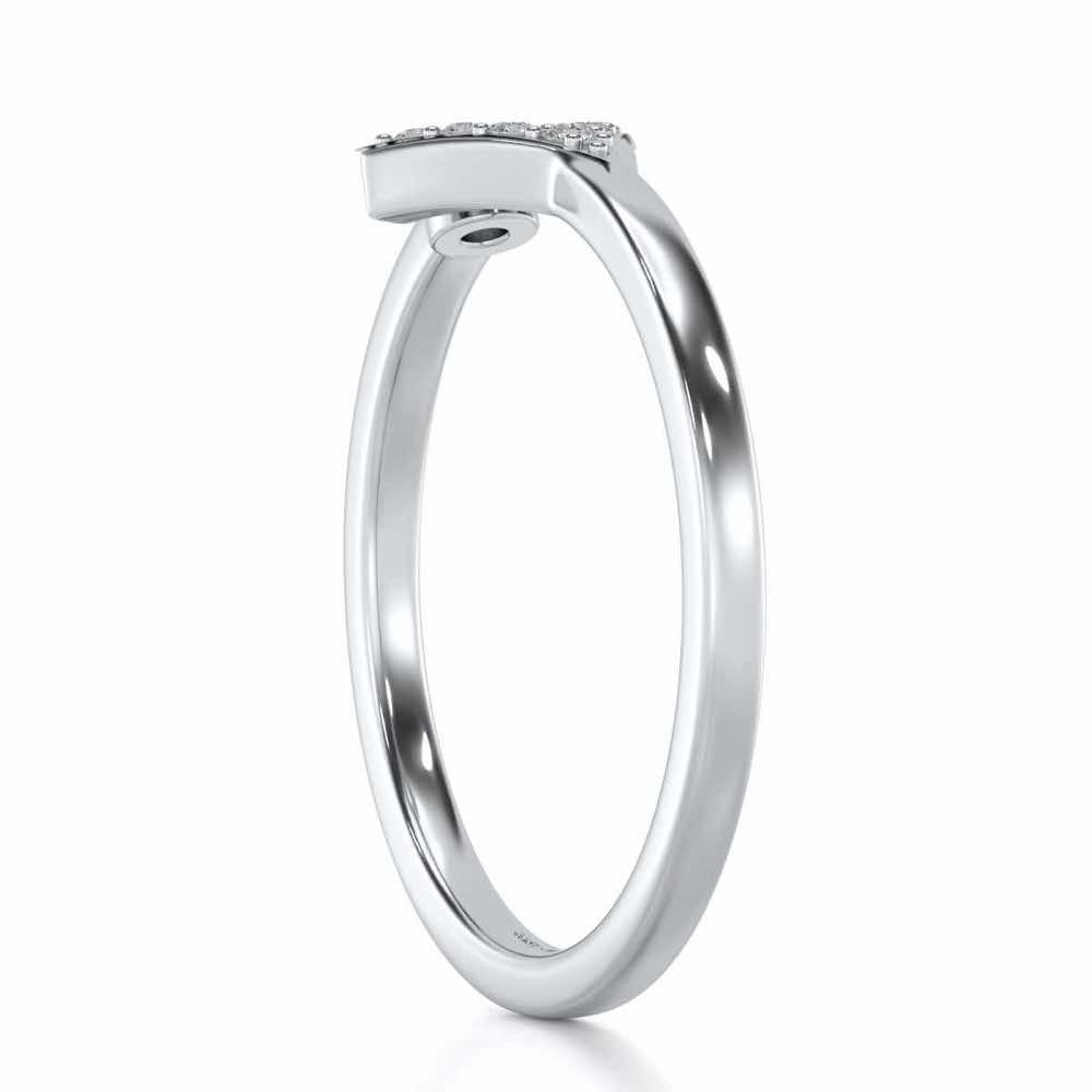 Vivacious Silver Ring - White Gold - Image 4