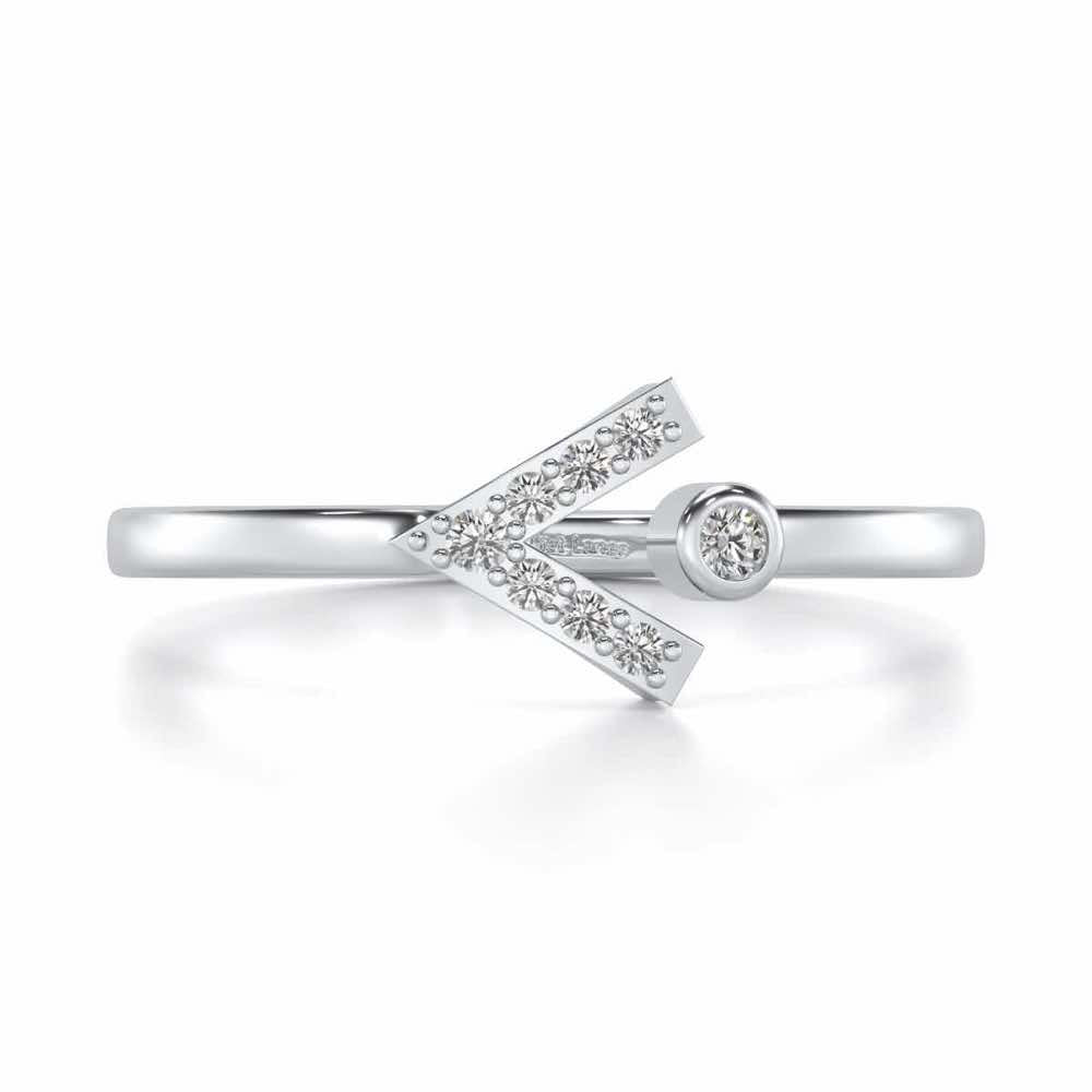 Vivacious Silver Ring - White Gold - Image 5