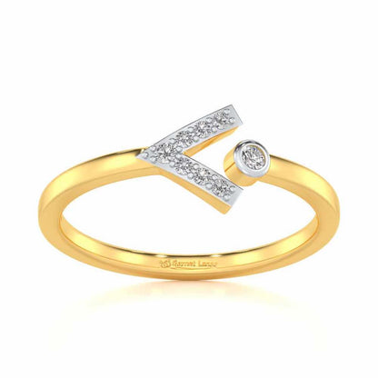 Vivacious Silver Ring - Yellow Gold - Image 2