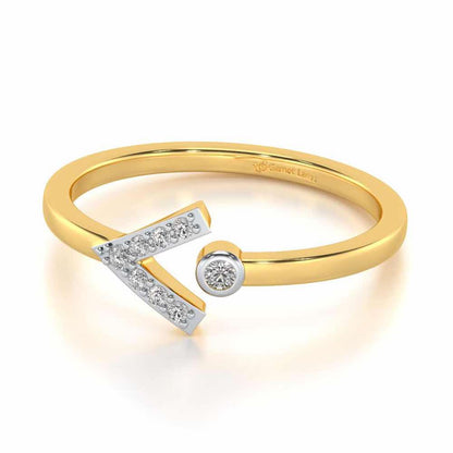 Vivacious Silver Ring - Yellow Gold - Image 3