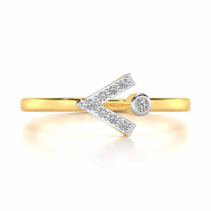 Vivacious Silver Ring - Yellow Gold - Image 5