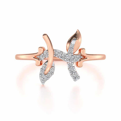 Vivacious Pieces Silver Ring - Rose Gold - Image 4